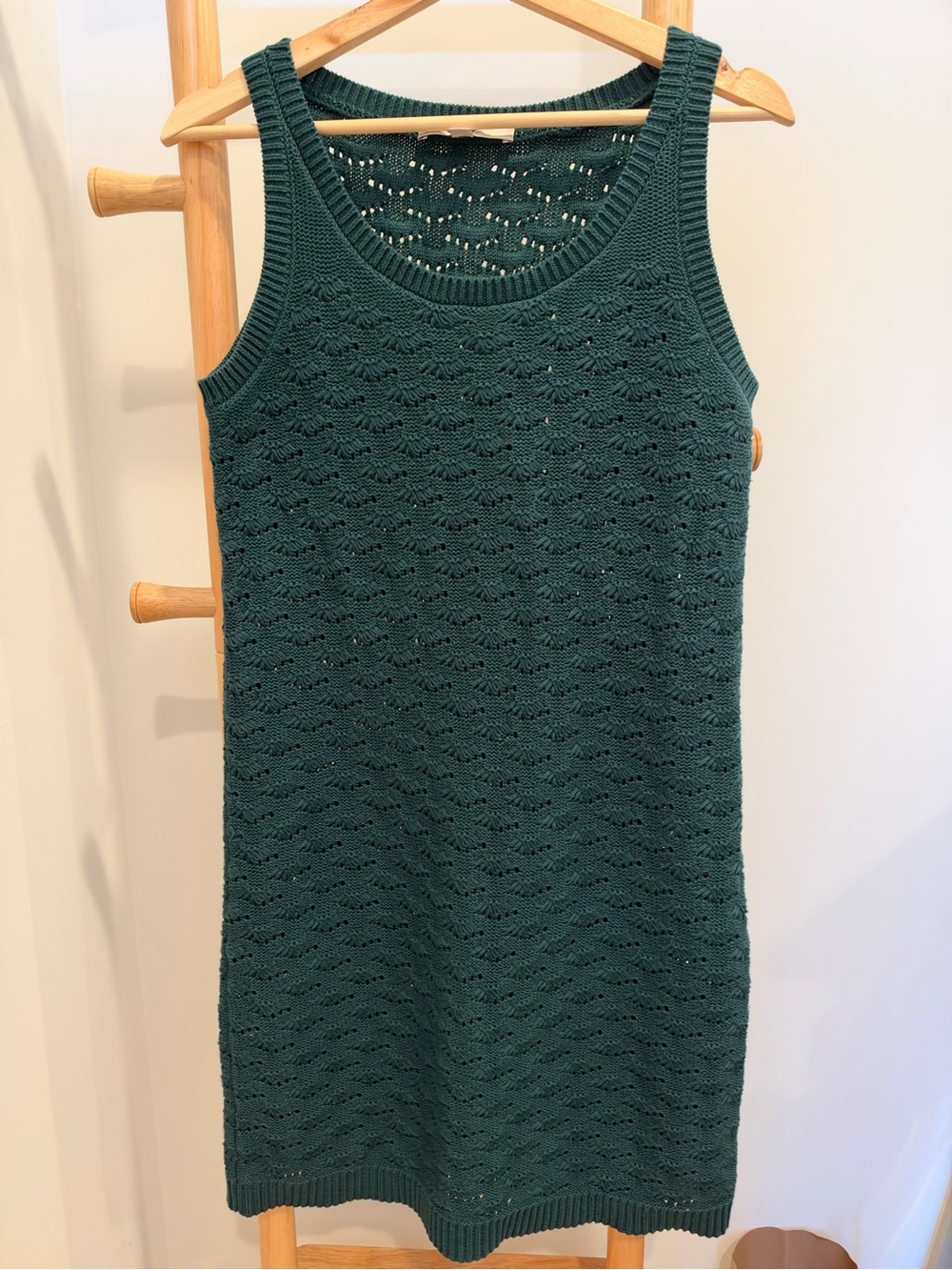 Green Knit Tank Dress - Womens